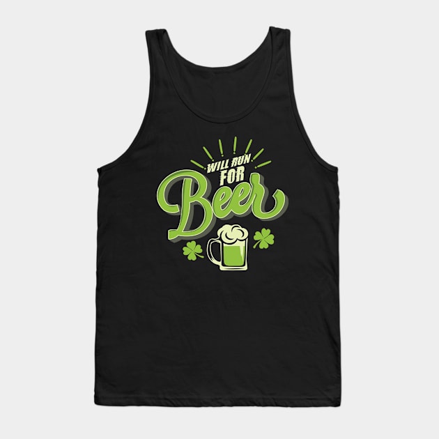 Will Run For Beer Tank Top by KsuAnn